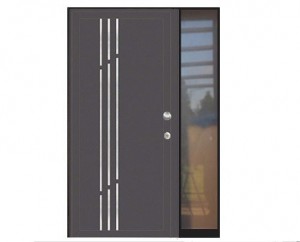 aluminijska protuprovalna vrata za kuću s bočnim fikresom