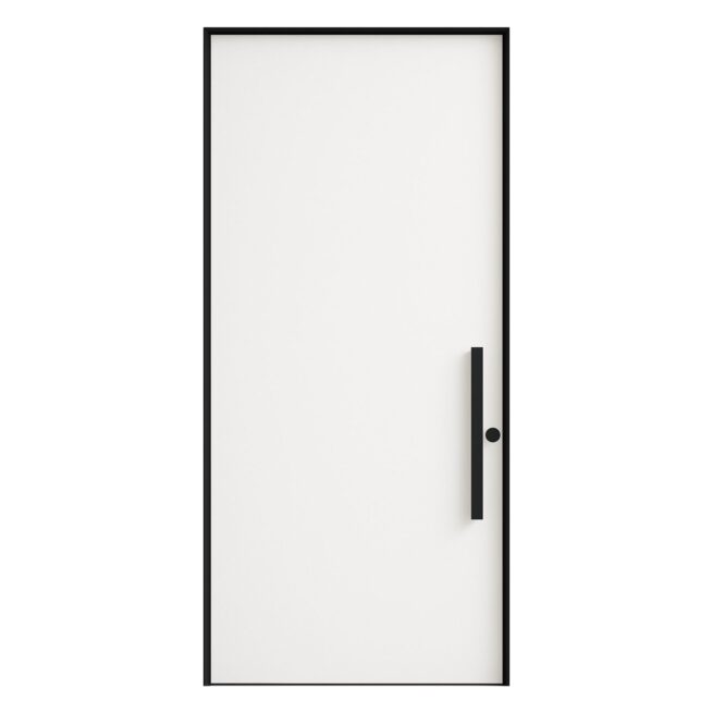 HLM Protuprovalna vrata - bijeli glatki panel - interijer